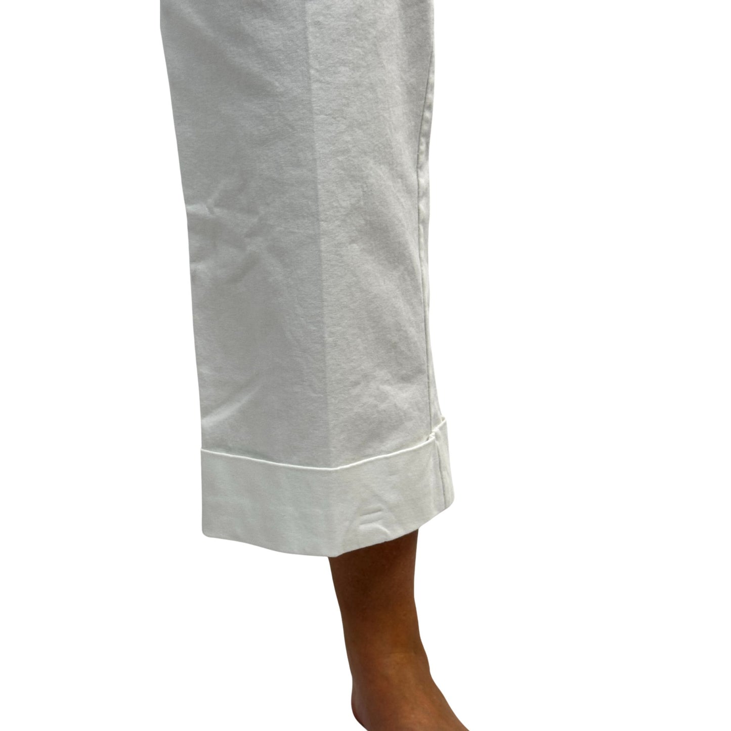 Wide Leg Crop Pant with Cuff