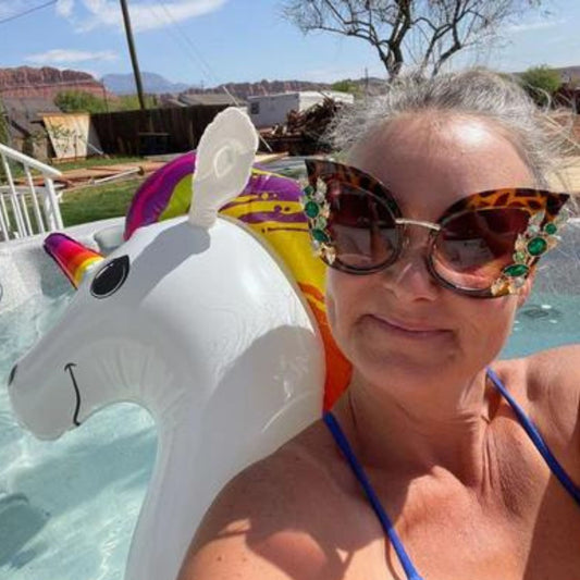 The Story of Floating on a  Giant Unicorn. In a Hot Tub