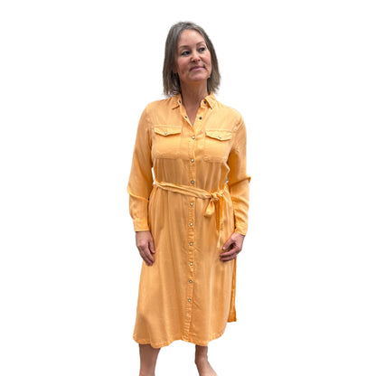 Tencel Slub Long Shirtdress