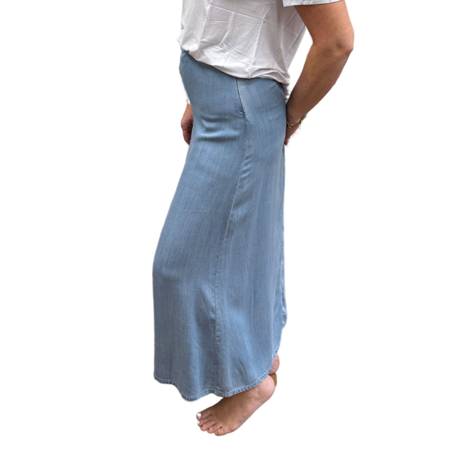 Tencel Denim Maxi Skirt