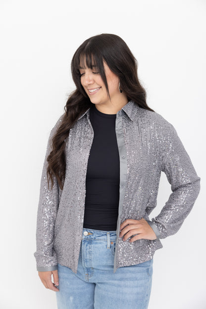 Sequin Shacket by JCJ