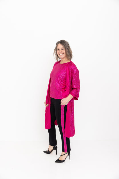 Sequin Tuxedo Stripe Legging by JCJ