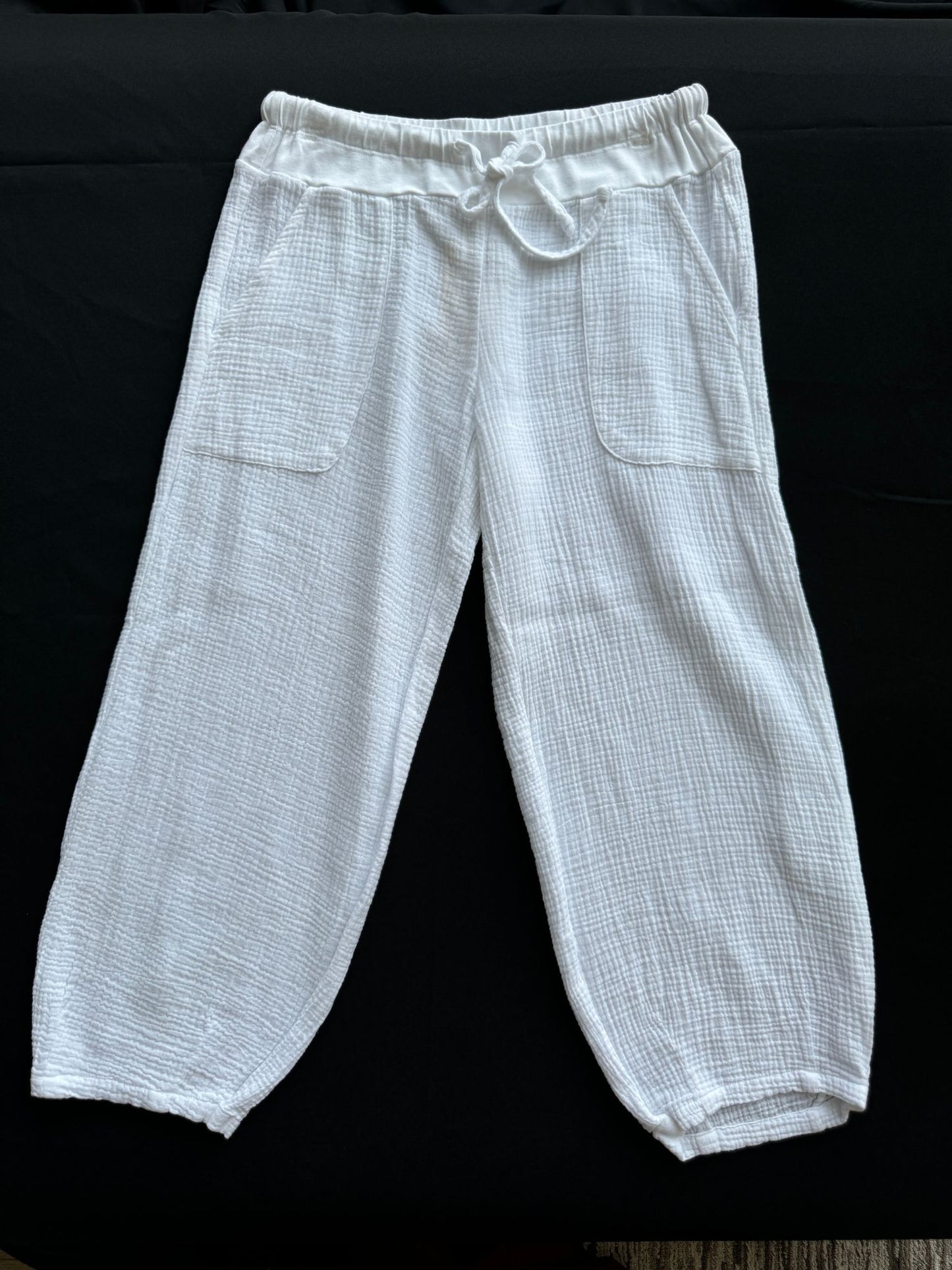 Double Gauze Capri  Pant