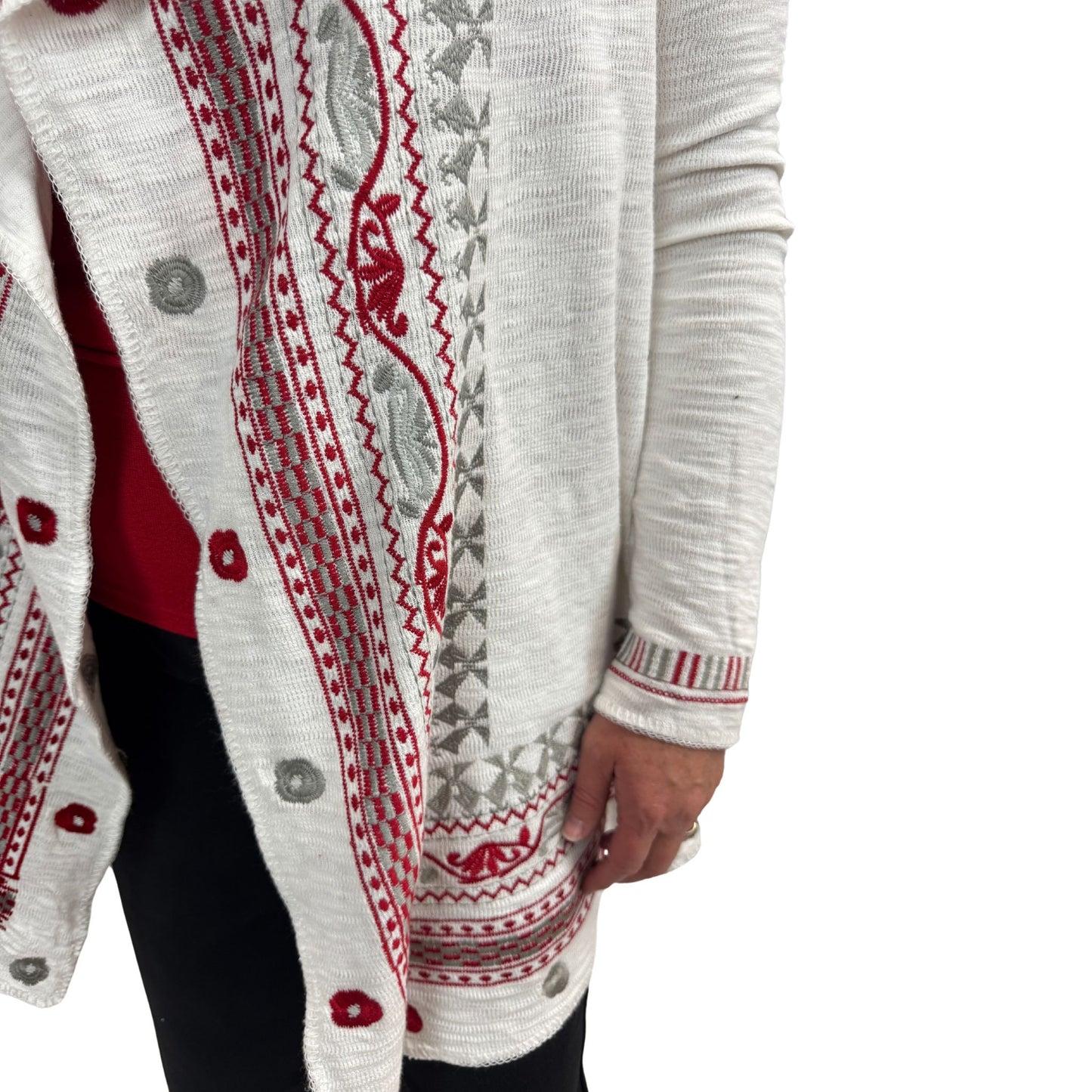 Flounce Embroidery Cardigan