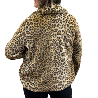 Cheetah Faux Fur Short  Coat