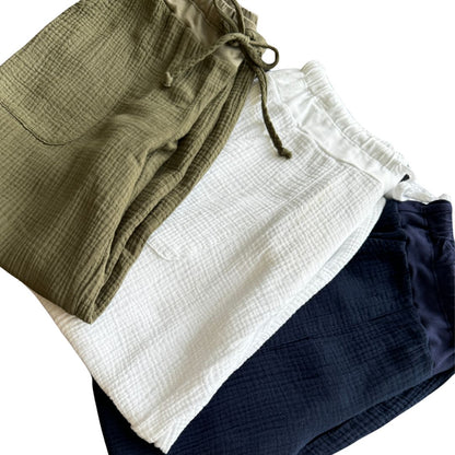 Double Gauze Capri  Pant